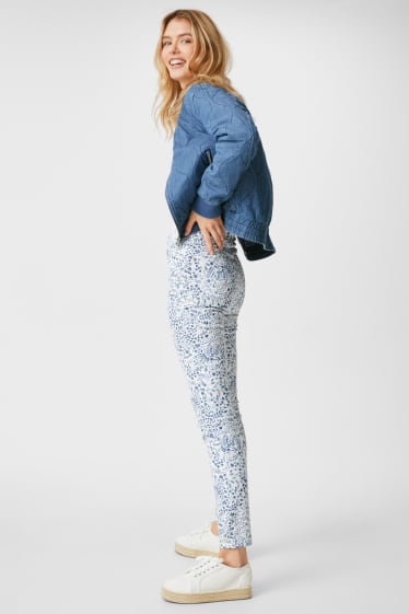 Femmes - Pantalon - Samira Cropped - bleu / blanc
