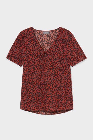 Dames - Blouse - donkerrood