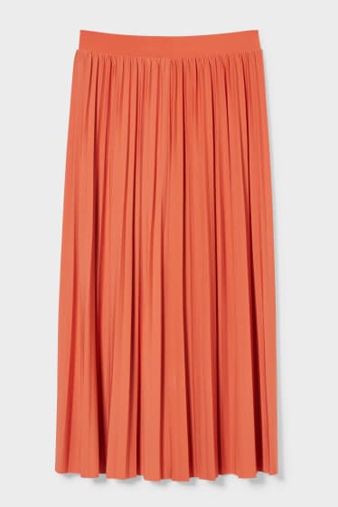 Damen - Rock - orange-rot