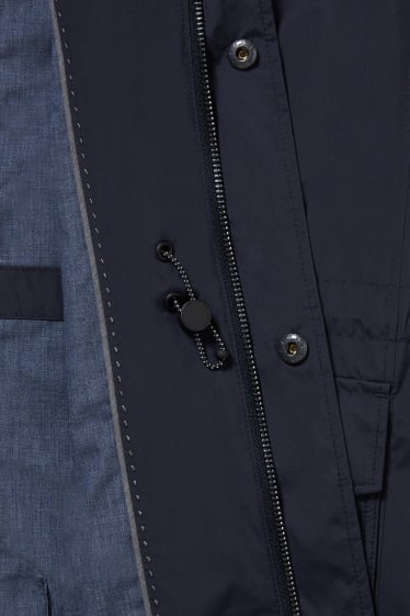 Men - Parka With Hood - dark blue