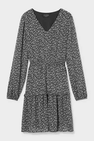 Women - Fit & flare Dress - black / white