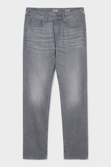 Hommes - Straight Jeans - jean gris