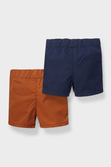 Bebés - Pack de 2 - shorts para bebé - habano
