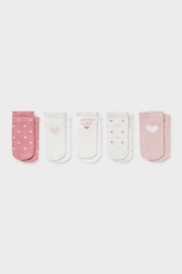 Bébés - Pack de 5 - chaussettes pour bébé - imprimé multicolore