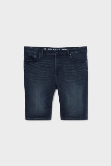 Heren - CLOCKHOUSE - Jeans Bermuda - Jog Denim - jeansdonkerblauw