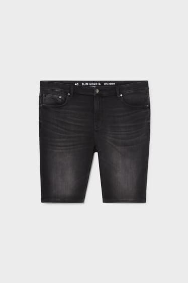 Uomo - CLOCKHOUSE - bermuda di jeans - Jog Denim - jeans grigio scuro