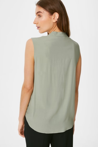 Women - Blouse Top - khaki