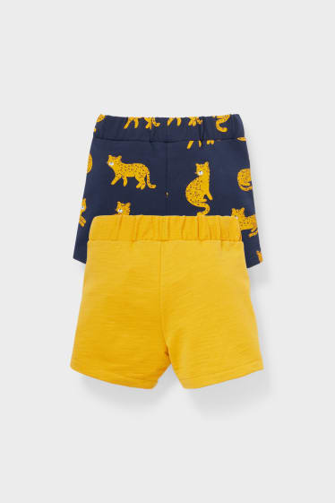 Babies - Multipack of 2 - baby sweat shorts - gold