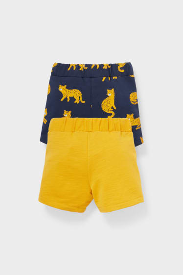 Bébés - Pack de 2 - shorts en molleton pour bébé - or