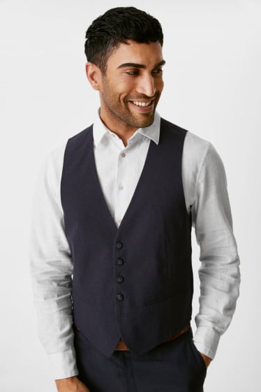 Herren - Anzug mit Zweithose - Regular Fit - 4 teilig - dunkelblau