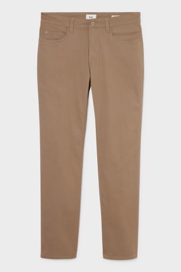 Uomo - Pantaloni - Regular Fit - marrone chiaro
