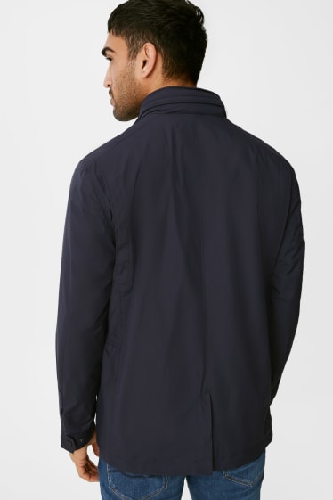 Heren - Parka met capuchon - donkerblauw