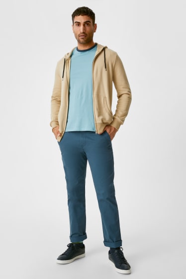 Heren - Chino - Regular Fit - donkerturquoise