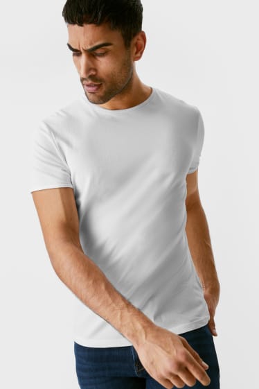 Mężczyźni - T-shirt - Flex - biały