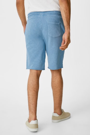 Bărbați - Sweat shorts - albastru deschis