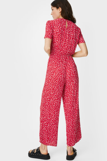Women - CLOCKHOUSE - jumpsuit - floral - red