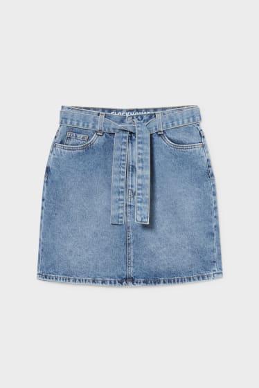 Dames - CLOCKHOUSE - spijkerrok - jeanslichtblauw