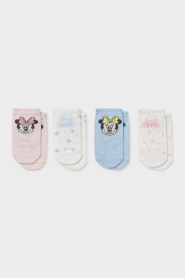Bebeluși - Baby sneaker socks - roz deschis
