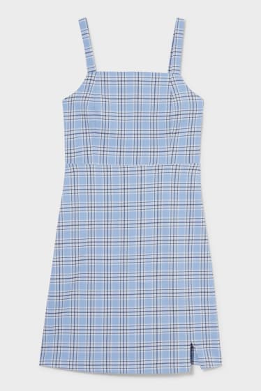 Teens & young adults - CLOCKHOUSE - dress - check - light blue