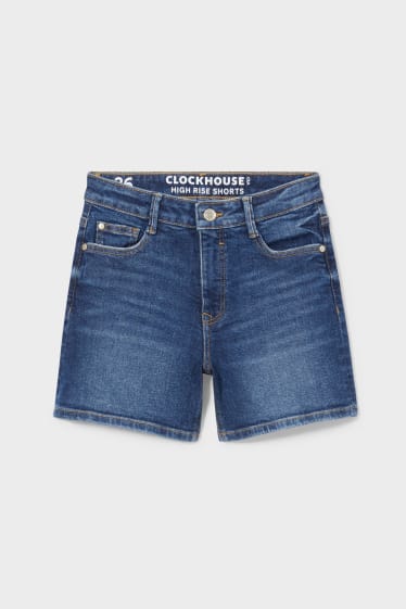 Jóvenes - CLOCKHOUSE - shorts vaqueros - vaqueros - azul