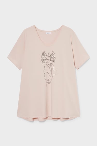 Femmes - T-shirt - rose tendre