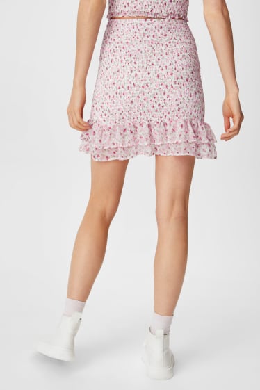 Teens & young adults - CLOCKHOUSE - skirt - floral - rose