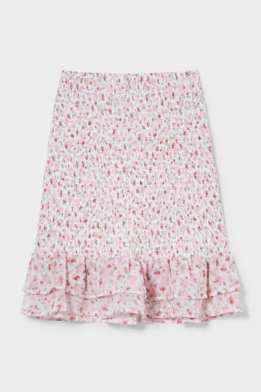 Teens & young adults - CLOCKHOUSE - skirt - floral - rose