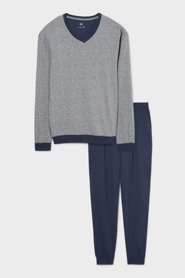 Men - Pyjamas - dark blue / gray