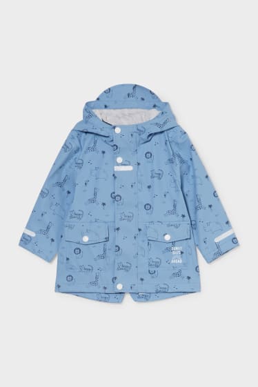 Babys - Baby-Regenjacke mit Kapuze - blau