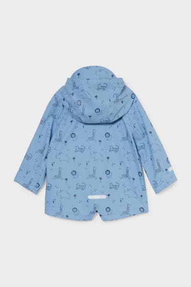 Bébés - Veste de pluie à capuche pour bébé - bleu
