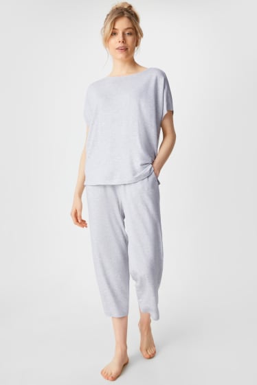 Donna - Pantaloni pigiama - grigio chiaro melange