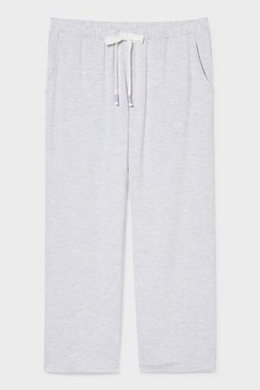 Kobiety - Spodnie od piżamy - jasnoszary-melanż