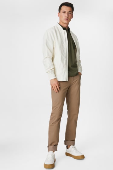 Hommes - Pantalon - regular fit - marron clair