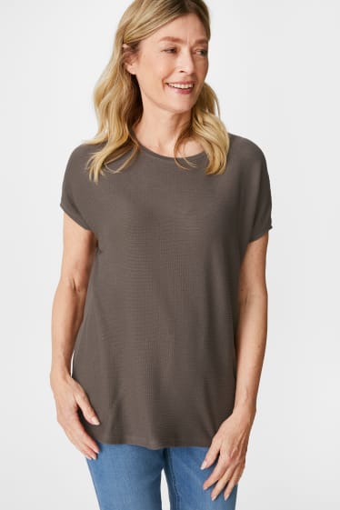 Women - T-shirt - khaki
