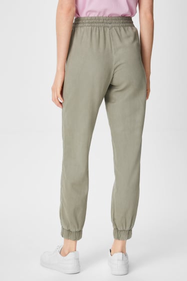 Women - CLOCKHOUSE - lyocell cloth trousers - light green