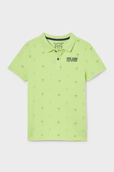 Kinder - Poloshirt - neon grün