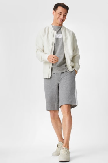 Men - Sweat Shorts - gray-melange