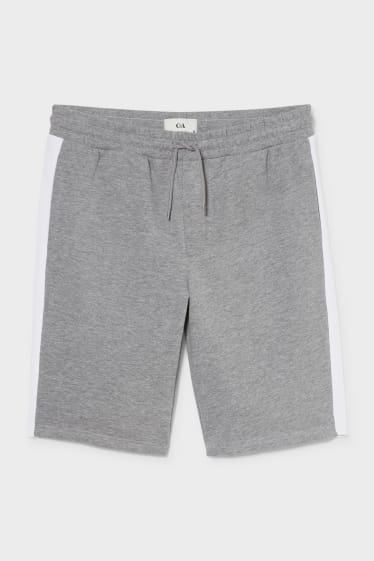 Men - Sweat Shorts - gray-melange