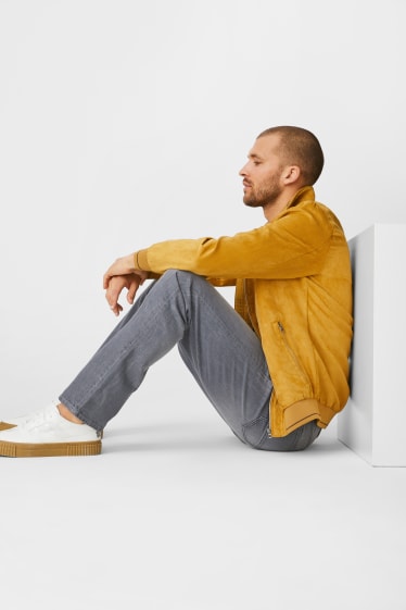 Men - Straight Jeans - denim-gray