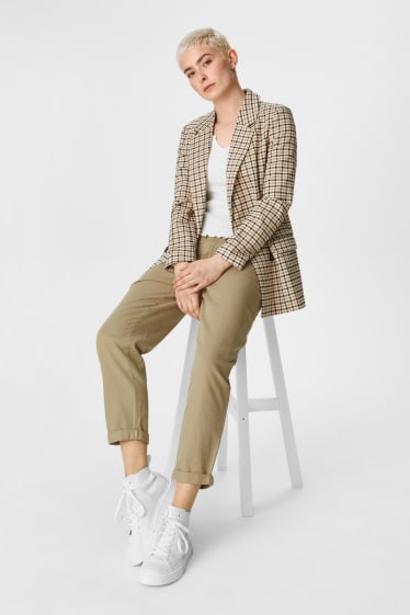 Women - CLOCKHOUSE - paper bag trousers - khaki