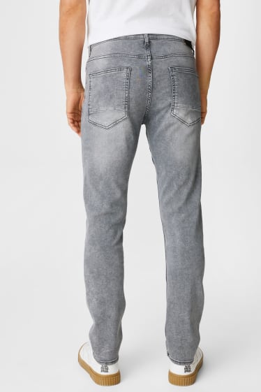 Pánské - Slim Jeans - Jog Denim - džíny - šedé