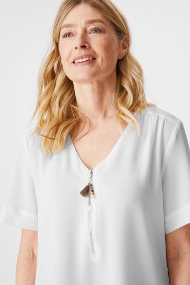 Women - Blouse - white