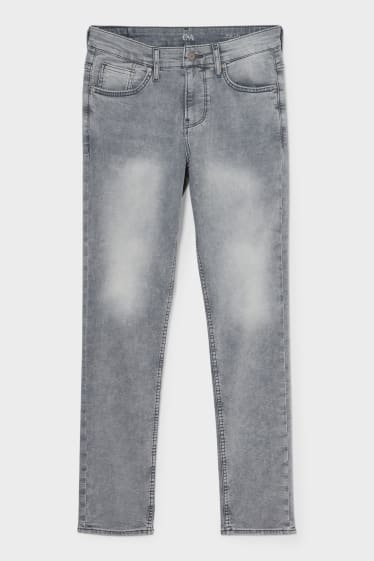 Pánské - Slim Jeans - Jog Denim - džíny - šedé