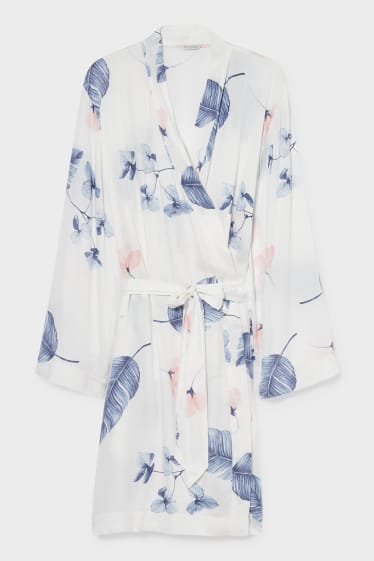 Femmes - Kimono - blanc / bleu