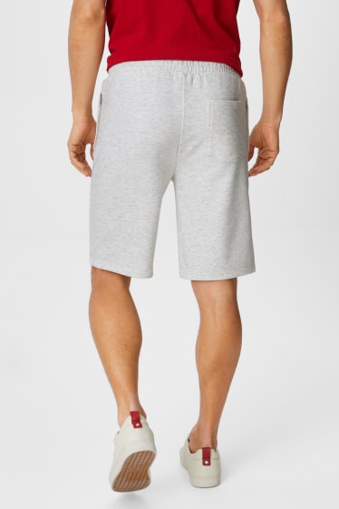 Bărbați - Sweat shorts - gri deschis melanj