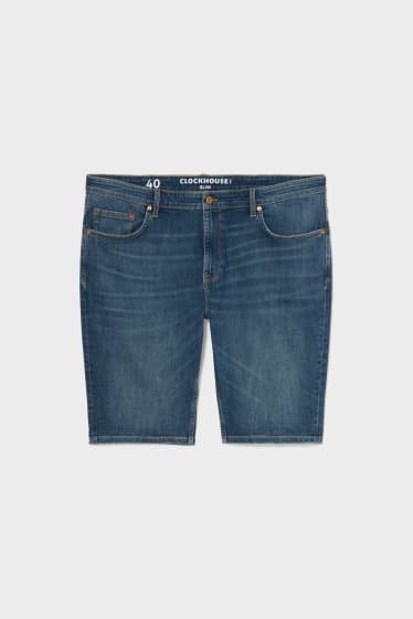 Heren - CLOCKHOUSE - korte spijkerbroek - jeansblauwgrijs