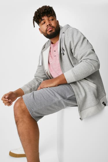 Men - Sweat Shorts - gray-melange