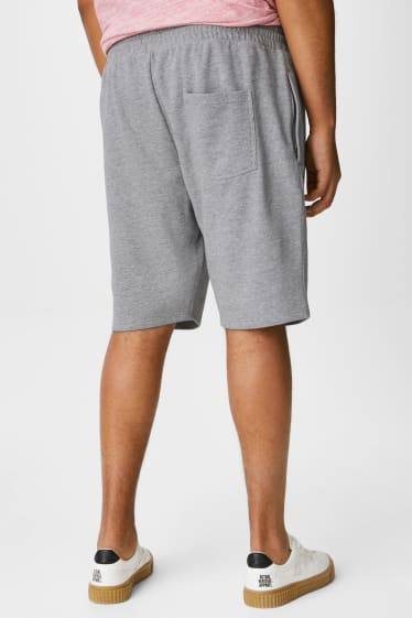 Heren - Sweatshort - grijs-mix