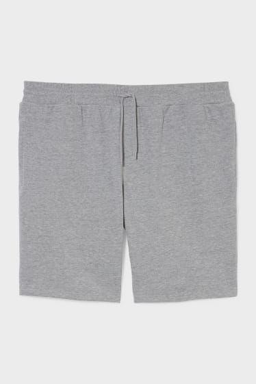 Hombre - Shorts de felpa - gris jaspeado