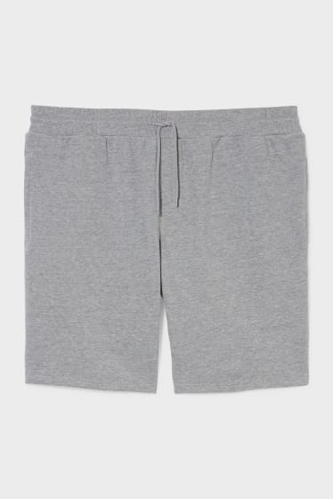 Heren - Sweatshort - grijs-mix